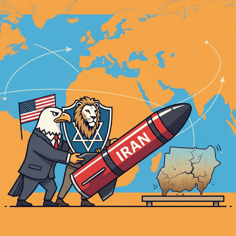 העימות בין ארה"ב לישראל נגד איראן דחק את משבר סודאן