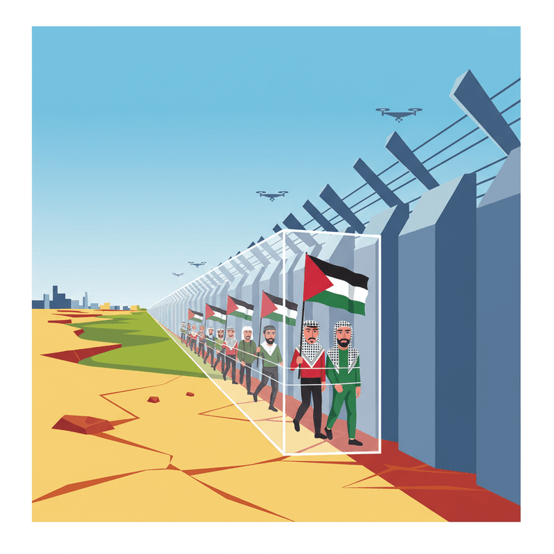 הגבלות ישראל משנות את אופי צעדת השיבה הפלסטינית